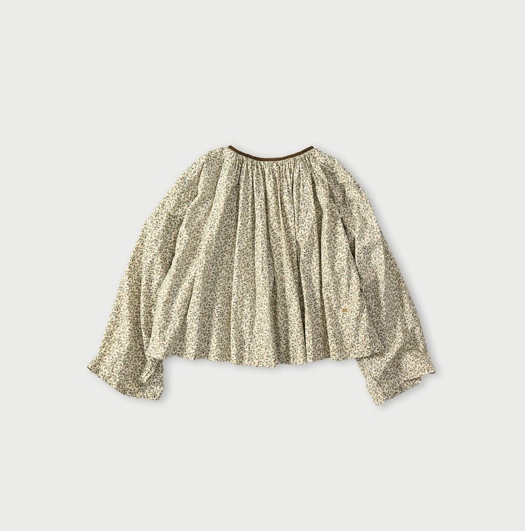 Ivy Flower Print Chou Chou Smock Blouse Back