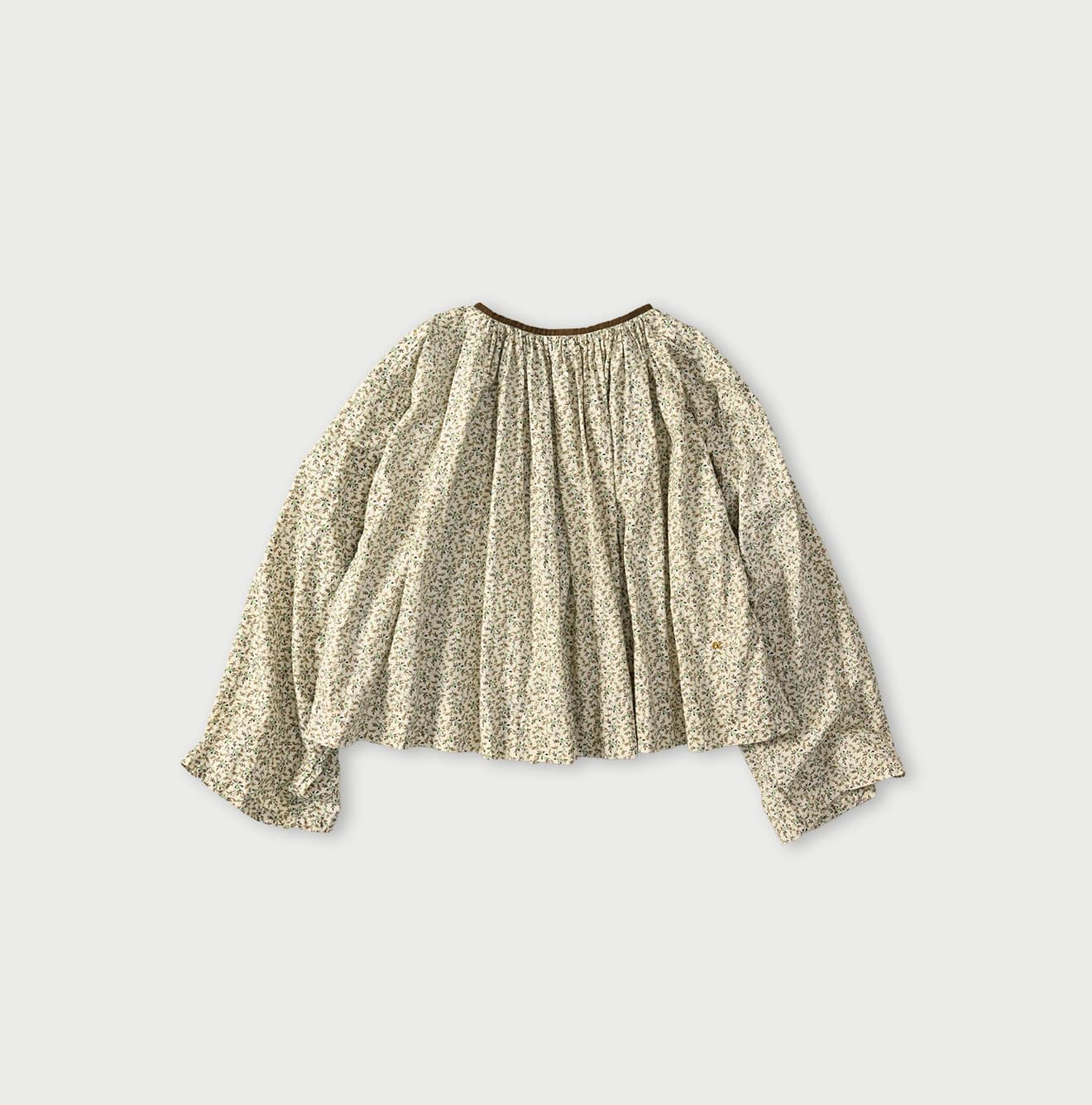 Ivy Flower Print Chou Chou Smock Blouse Back