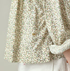 Ivy Flower Print Chou Chou Smock Blouse Detail