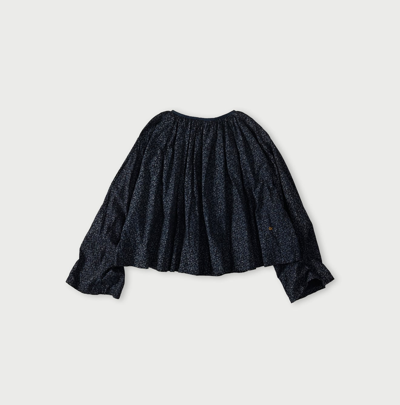 Indigo Ivy Flower Print Chou Chou Smock Blouse Back