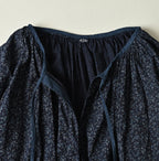 Indigo Ivy Flower Print Chou Chou Smock Blouse Detail