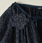 Indigo Ivy Flower Print Chou Chou Smock Blouse Detail