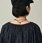 Indigo Ivy Flower Print Chou Chou Smock Blouse Detail