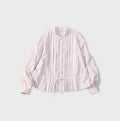 No.180 Miko Tuck Blouse Pink Stripes