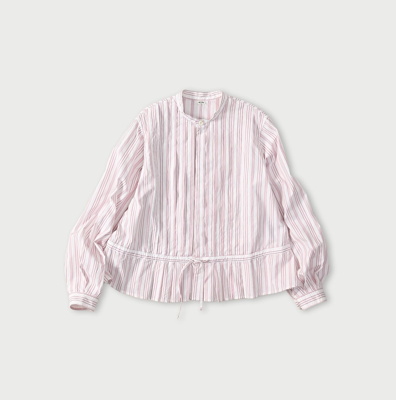 No.180 Miko Tuck Blouse Pink Stripes