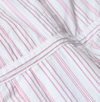 No.180 Miko Tuck Blouse Pink Stripes Detail