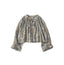 Indian Khadi Flower Sarasa Print Chou Chou Smock Blouse Saxe