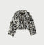 Indian Khadi Flower Sarasa Print Chou Chou Smock Blouse Brown