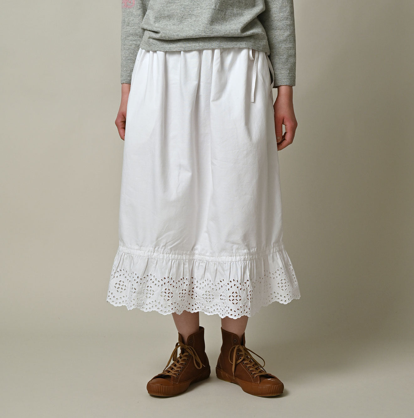 Supima OX Petit Skirt Female Model