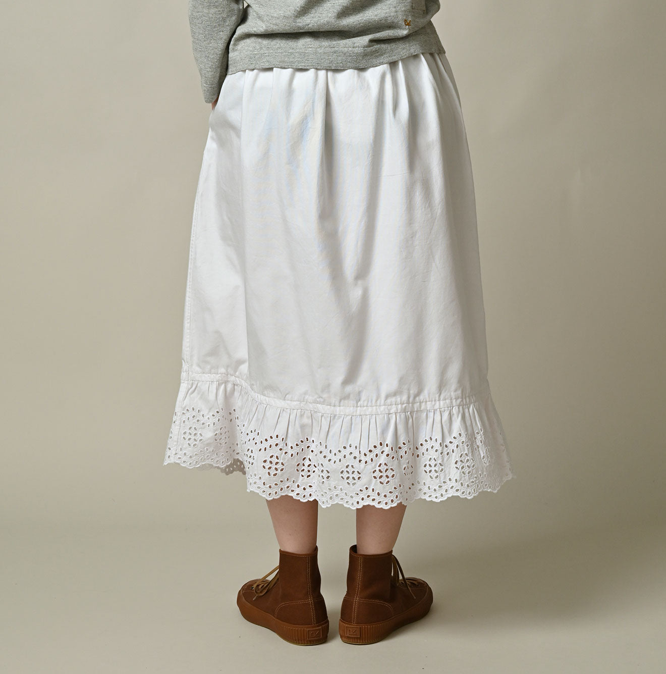 Supima OX Petit Skirt Female Model