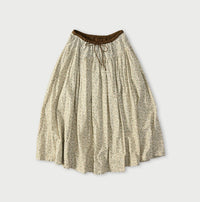 Ivy Flower Print Easy Gather Skirt