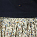 Ivy Flower Print Easy Gather Skirt Detail