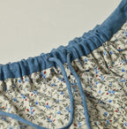 Ivy Flower Print Easy Gather Skirt Detail