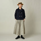 Ivy Flower Print Easy Gather Skirt Female Model