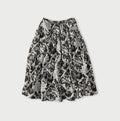 Indian Khadi Flower Sarasa Print Easy Gather Skirt
