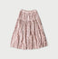 Indian Striped Flower Block Print Tiered Skirt