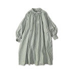 Supima OX Coupé Smock Green Stripes