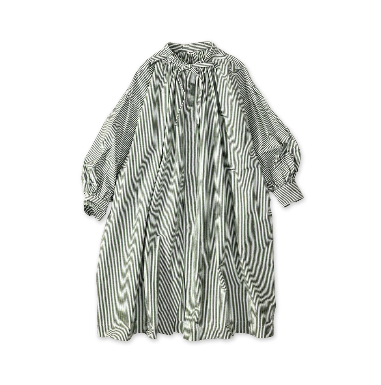 Supima OX Coupé Smock Green Stripes