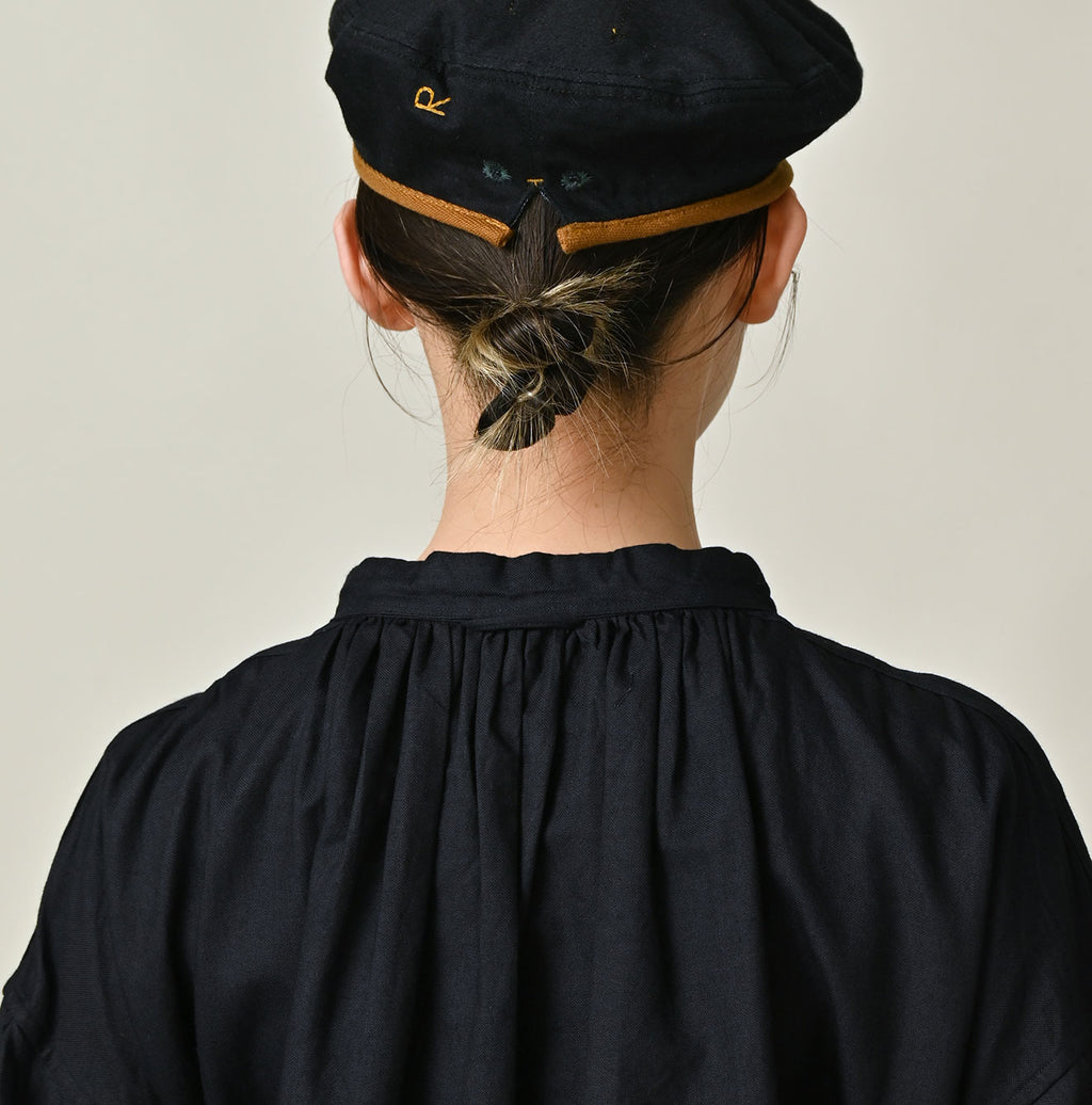 Indigo Supima OX Coupé Smock Detail