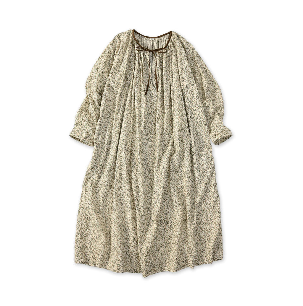 Ivy Flower Print Chou Chou Smock Dress Brown