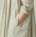 Ivy Flower Print Chou Chou Smock Dress Detail