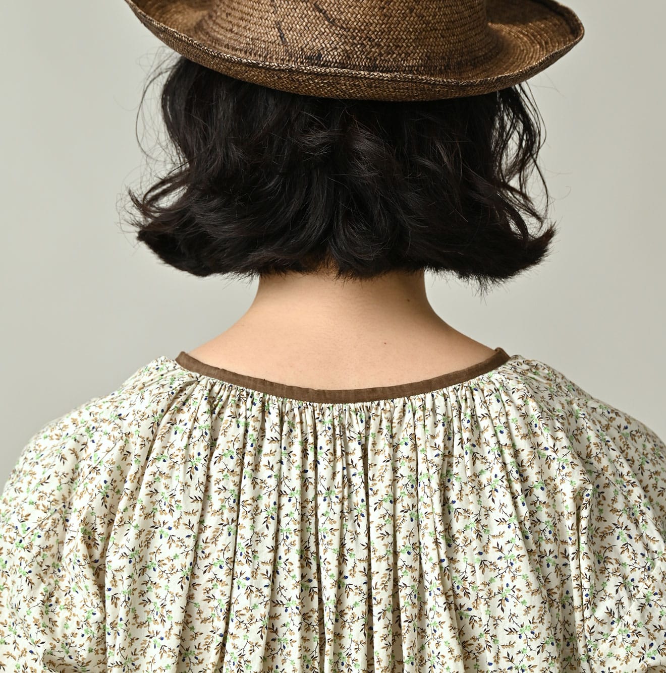 Ivy Flower Print Chou Chou Smock Dress Detail