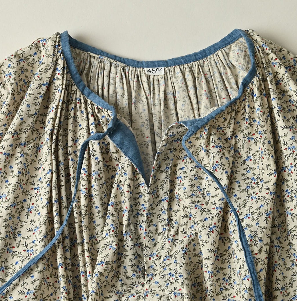 Ivy Flower Print Chou Chou Smock Dress Detail