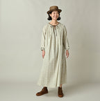 Ivy Flower Print Chou Chou Smock Dress Female Model