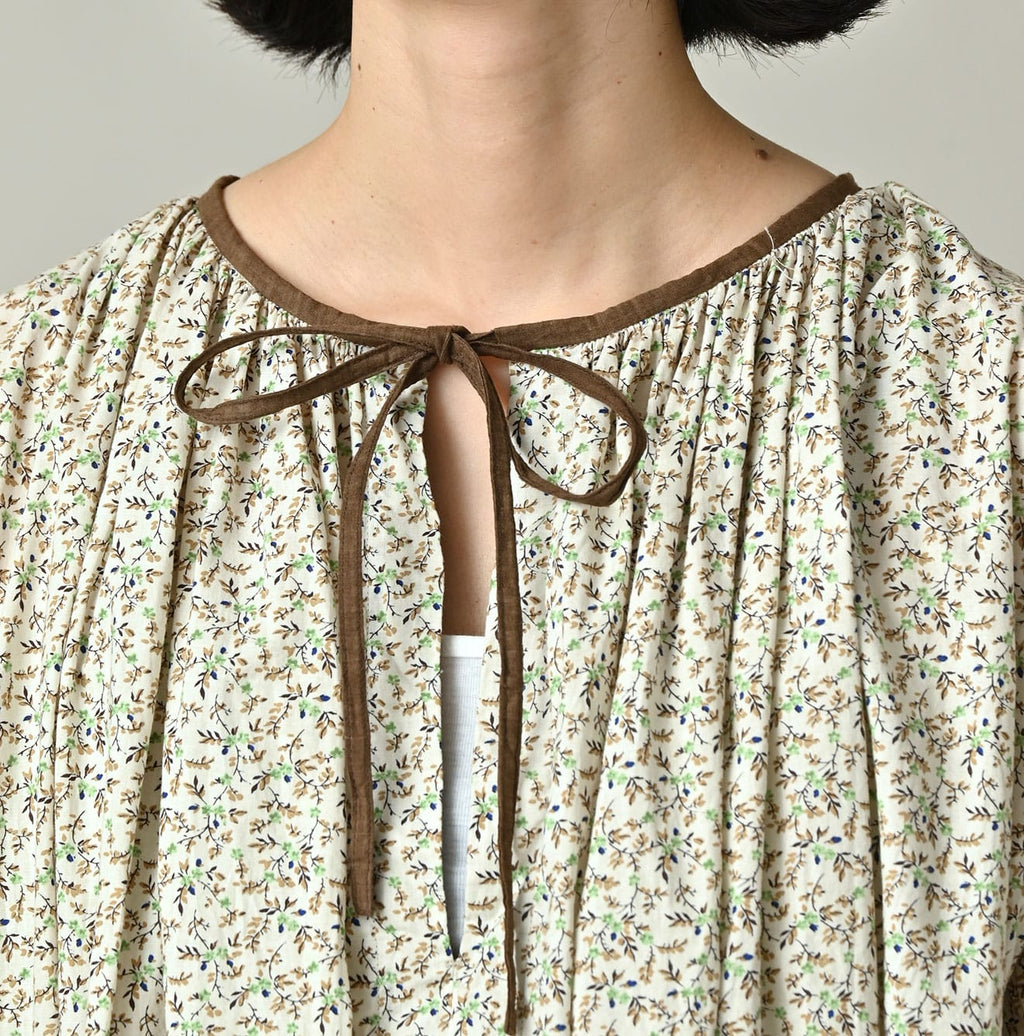 Ivy Flower Print Chou Chou Smock Dress Detail