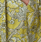 Indian Khadi Flower Sarasa Print Chou Chou Smock Dress Detail