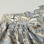 Indian Khadi Flower Sarasa Print Chou Chou Smock Dress Detail