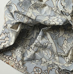 Indian Khadi Flower Sarasa Print Chou Chou Smock Dress Detail