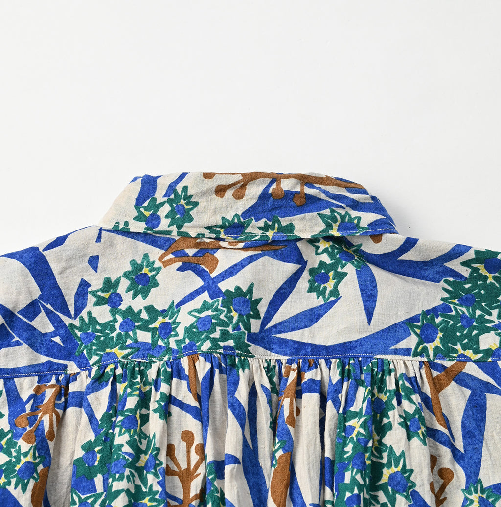 Aster Print Kushukushu Dress Detail