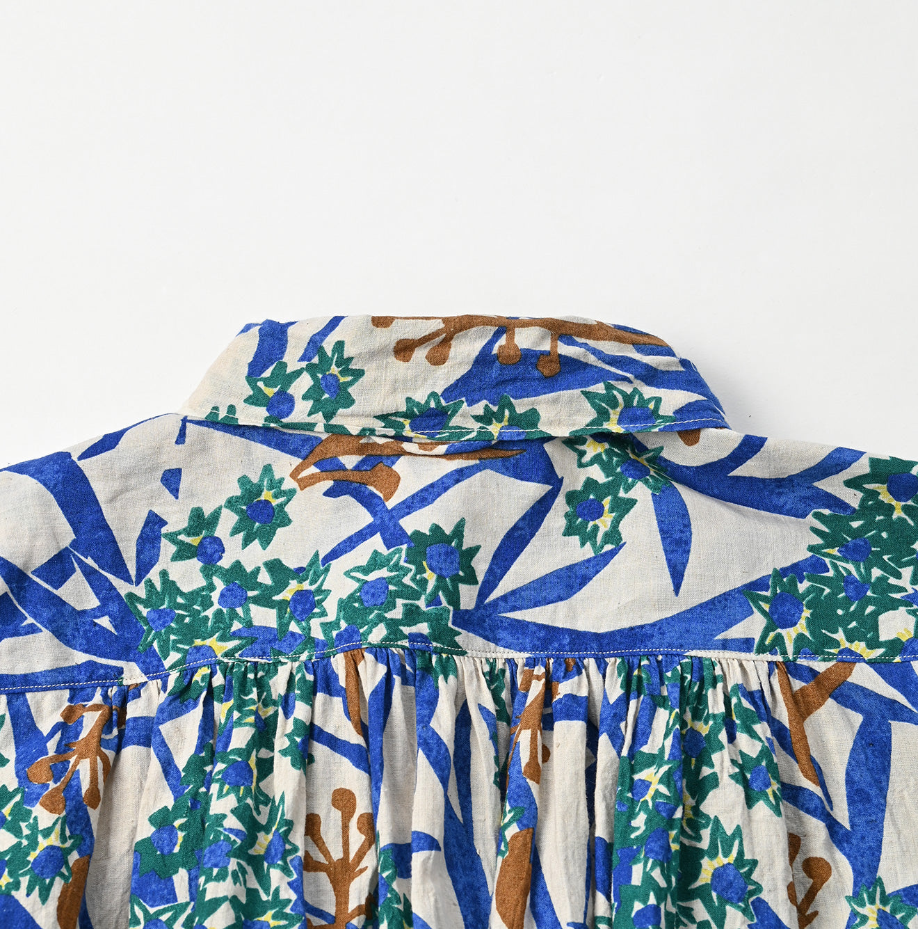 Aster Print Kushukushu Dress Detail