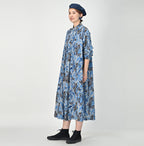 Aster Print Kushukushu Dress Female Model