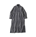 Indigo Basket Pattern Jacquard Dress Nou