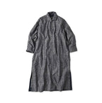 Indigo Basket Pattern Jacquard Dress Nou