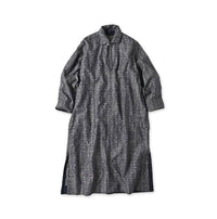 Basket Pattern Jacquard Denim Dress