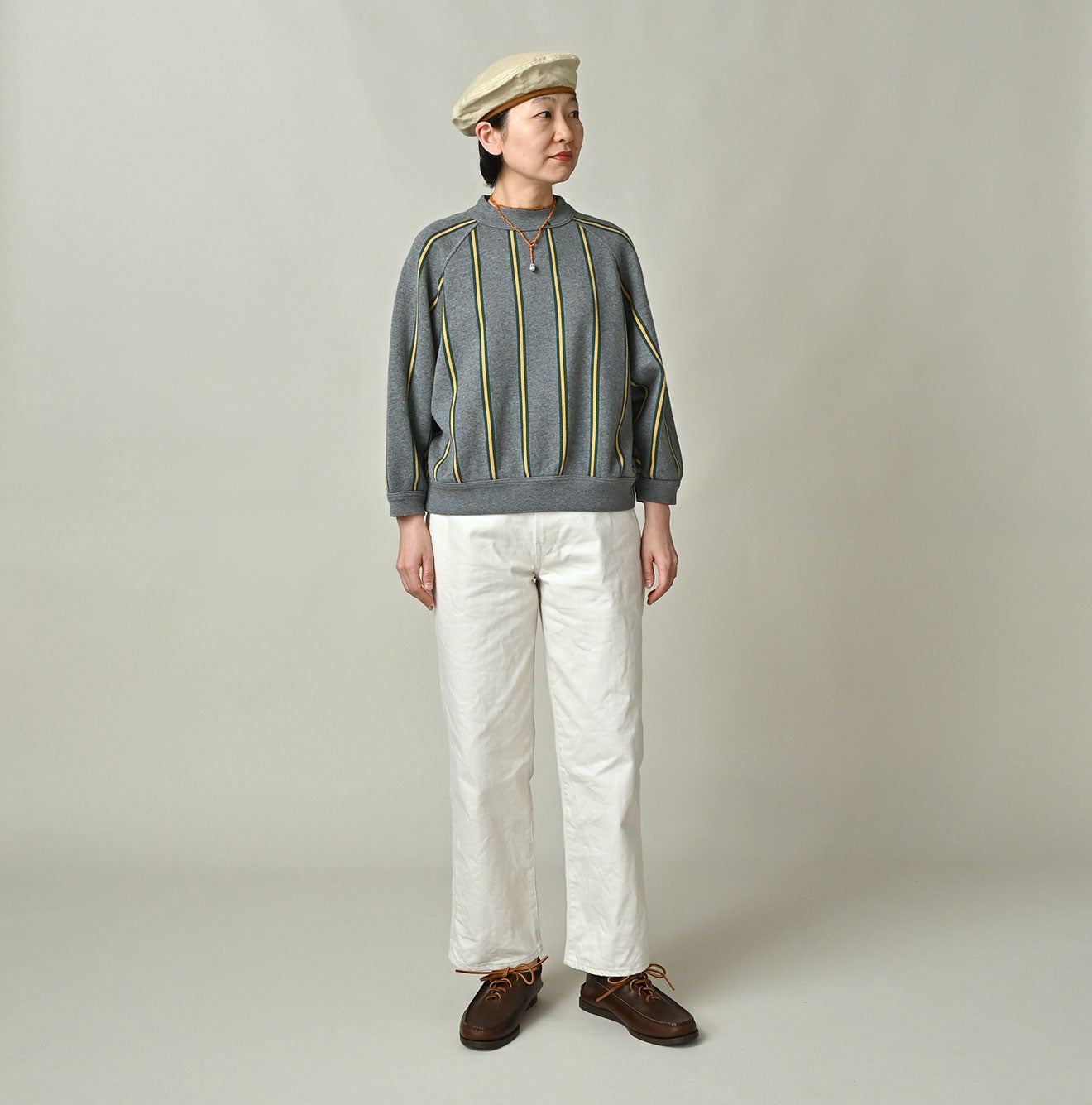 スウェット DAIRIKU Dolman Sleeve Fleece Sweater18AW Regiment Jacquard Dolman Sleeve Sweat – 45R USA