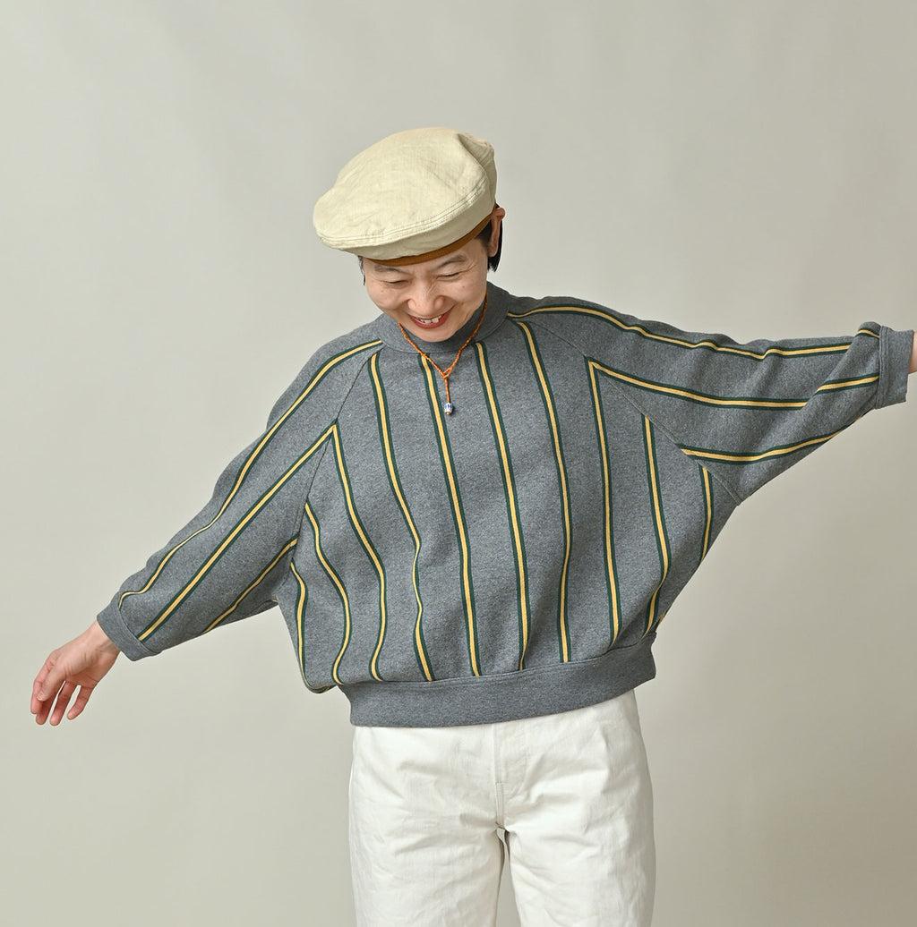 Regiment Jacquard Dolman Sleeve Sweat Female Model