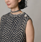 Linen Herringbone Camisole Detail