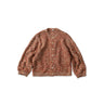 Linen Herringbone Bolero White x Red Herringbone