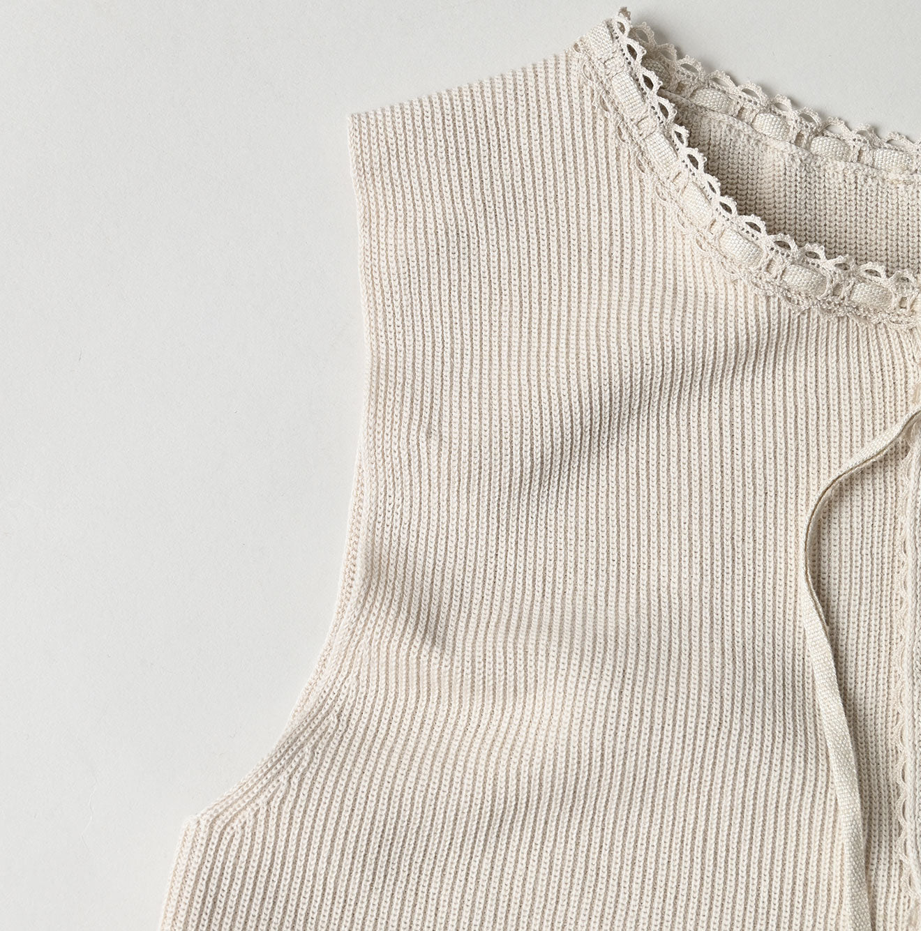 Rib Knitsew Camisole Detail
