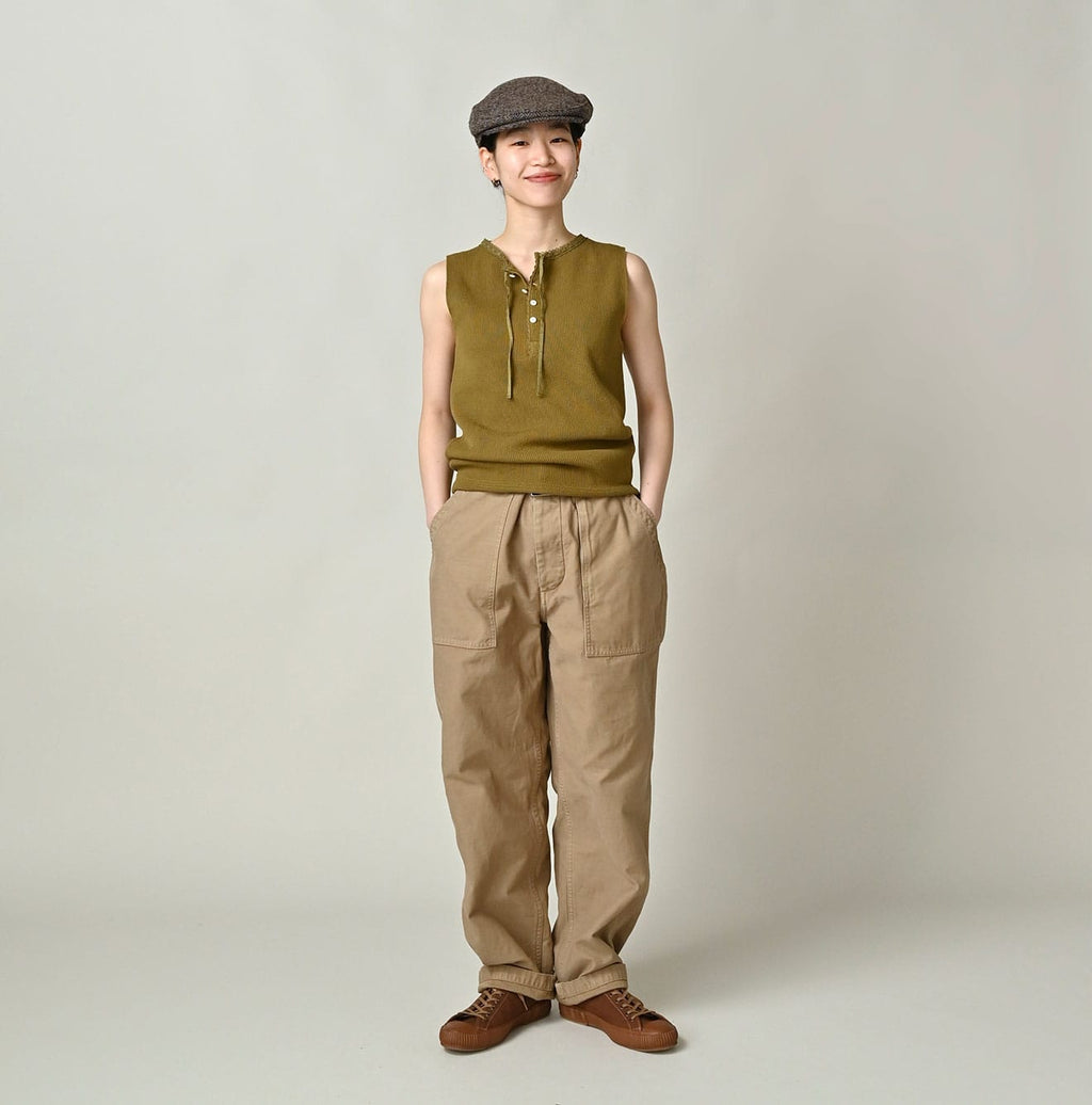Rib Knitsew Camisole Female Model