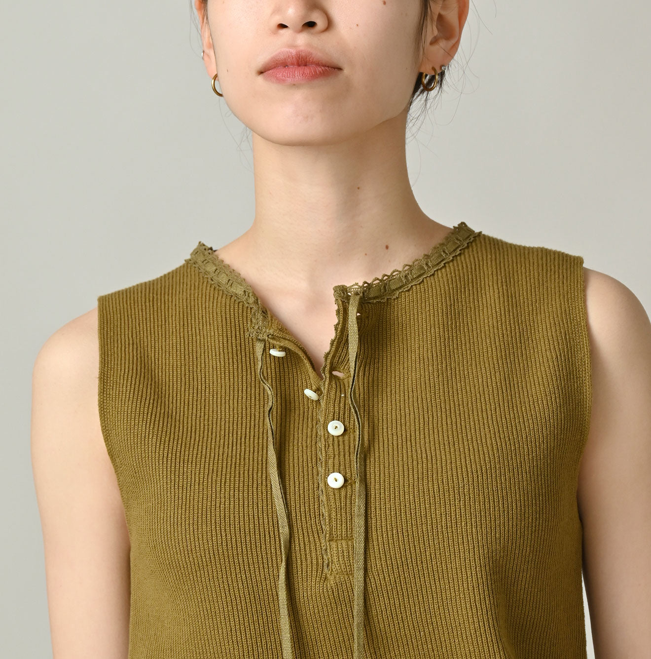 Rib Knitsew Camisole Detail