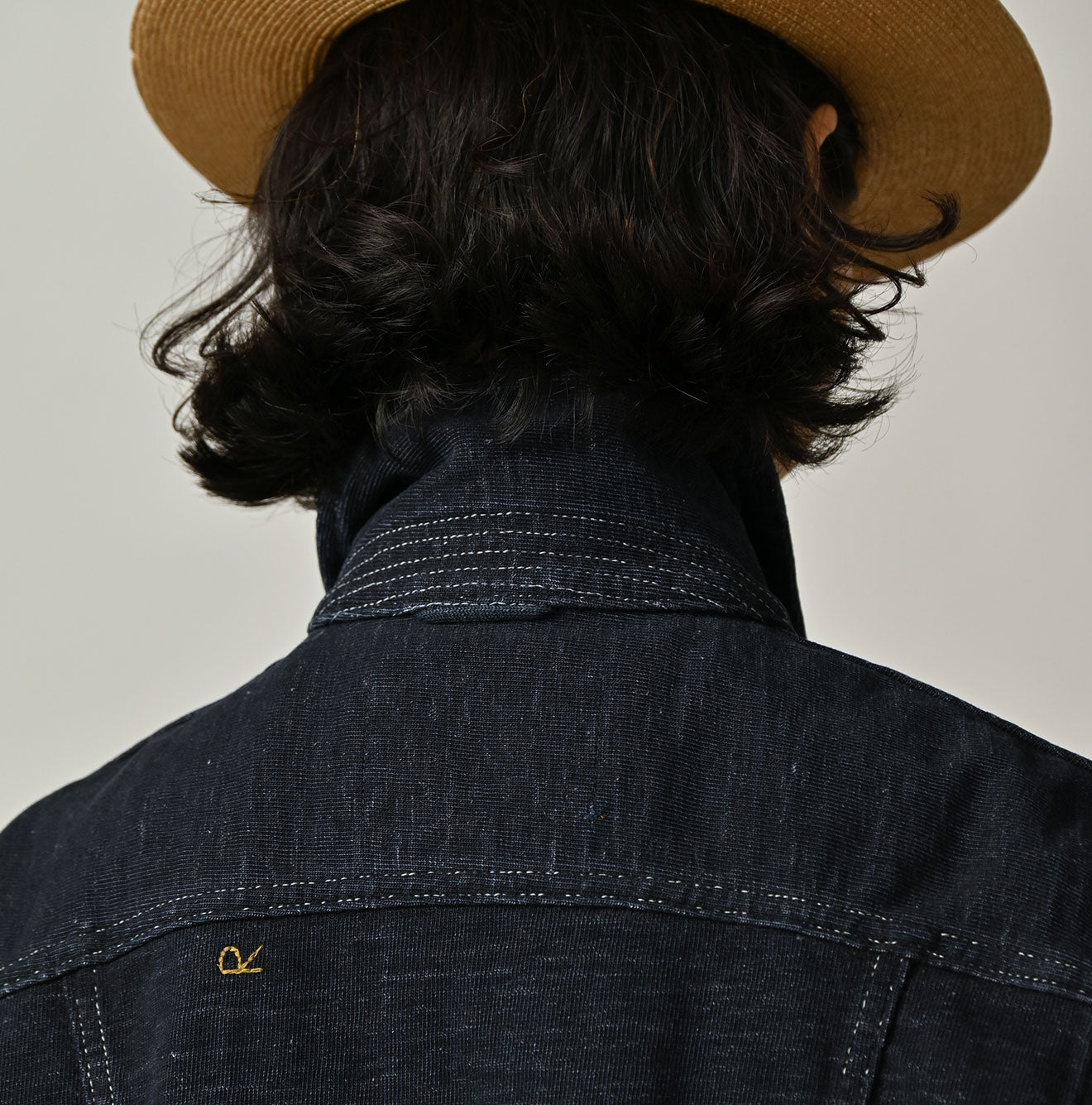 Indigo Denim Tenjiku G Jacket Detail
