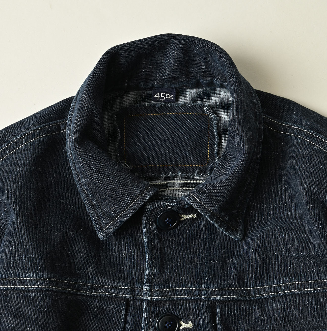 Indigo Denim Tenjiku G Jacket Detail