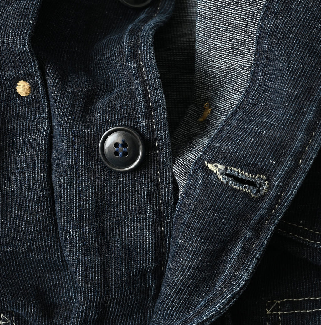 Indigo Denim Tenjiku G Jacket Detail