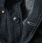 Indigo Denim Tenjiku G Jacket Detail