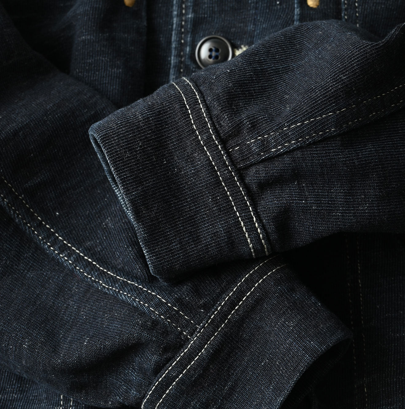 Indigo Denim Tenjiku G Jacket Detail